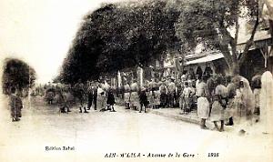 Ain-M'Lila - Avenue de la Gare - 1916